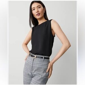 Ann Taylor Black Sleeveless Tank Top